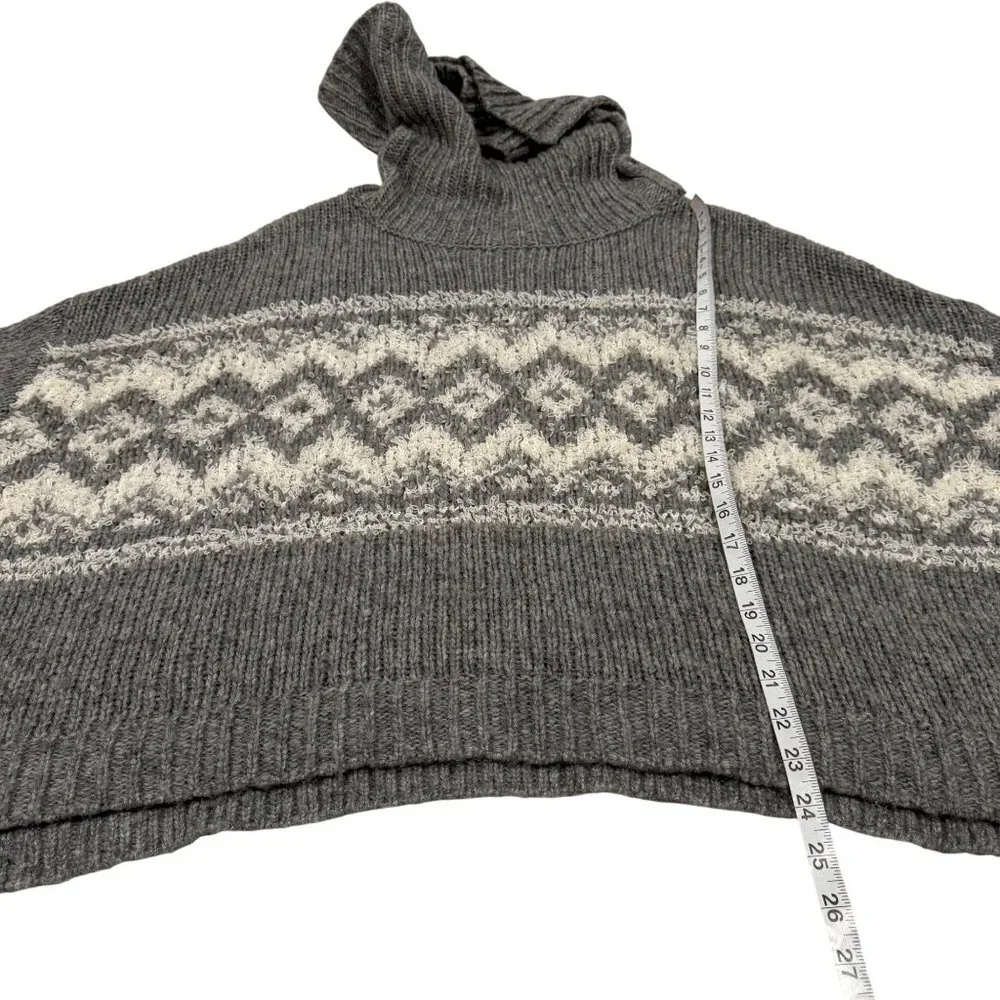 Free People Ragnar Fair Isle Split‎ Neck Wool Blend Pullover Sweater Size S